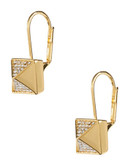 Trina Turk Pave Pyramid Drop Earrings - Gold