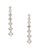 Nadri Graduated Cubic Zirconia Drop Earrings - Silver