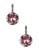 Swarovski Bella Mini Pierced Earrings - Pink