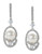 Nadri Nested Pearl Cubic Zirconia Drop Earrings - Grey