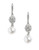 Nadri Pearl And Crystal Pave Drop Earrings - White