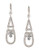 Carolee Elongated Tear Drop Earrings - silver