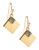 Trina Turk Square Stone Drop Earrings - Black