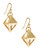Trina Turk Cut Out Diamond Drop Earrings - Gold