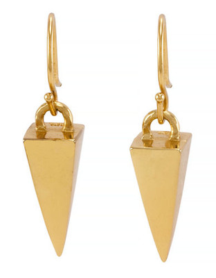 Melinda Maria Gold Plated No Stone Earring - Gold