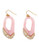 Kara Ross Organic Resin Outline Earrings - Pink