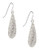 Lauren Ralph Lauren Pave Teardrop Earrings - Silver
