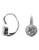Nadri Small Pave Circle Drop Earring - Silver