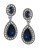 Carolee Simply Blue Double Drop Crystal Earring - BLUE