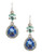 Carolee Nassau Nights Double Drop Pierced Earrings - Blue
