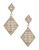 R.J. Graziano Crystal Drop Earrings - GOLD
