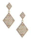 R.J. Graziano Crystal Drop Earrings - Gold