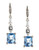Carolee Linear Drop Earrings - blue