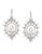 Carolee Lux Party Crasher Ornate Drop Pierced Earrings - White