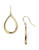 Nadri Small Gold Teardrop Earrings - Gold