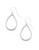 Nadri Small Teardrop Earrings - Silver
