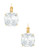 Kate Spade New York Kate Spade Earrings small square leverbacks - Clear