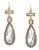Vince Camuto Silver and crystal drop earrings - gold