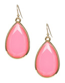 Kate Spade New York Beveled Teardrop Stone Earrings - Pink