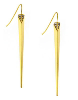 Vince Camuto On Point Pave Items Gold plated base metal Glass Drop Earring Earring - Gold