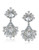 Carolee Lux Haute Hollywood Pear Drop Pierced Earrings - Silver