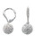 Nadri Open Work Pave Drop Earring - Silver