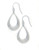 Expression Sterling Silver Open Drop  Earrings - Silver