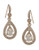 Carolee Topaz Crystal Teardrop Earrings - Gold