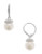 Nadri Pearl Drop with Pave Accents - Rhodium