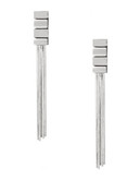 Expression Sterling Silver Fringe Drop Earrings - Silver
