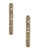 Trina Turk Pave Bar Stud Earrings - Gold