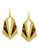 Vince Camuto Gold Plated Resin Drop Earring - Gold