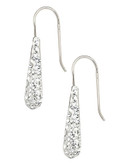 Expression Sterling Silver  Crystal Earrings - Silver