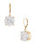 Betsey Johnson Large Crystal Drop Earring - GOLD