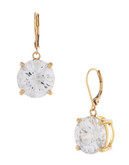 Betsey Johnson Large Crystal Drop Earring - Gold