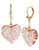 Betsey Johnson Lucite Heart Drop Earring - Pink