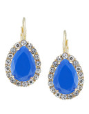 Carolee Rio Radiance Blue Teardrop Pierced Earrings - Blue