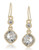 Carolee Berry Chic Crystal Double Drop Pierced Earrings - Red
