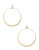 A.B.S. By Allen Schwartz Large Hoop Drop Earrings - GOLD