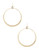 A.B.S. By Allen Schwartz Large Hoop Drop Earrings - Gold