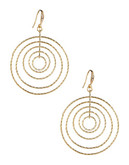 A.B.S. By Allen Schwartz Multi Ring Drop Earrings - Gold