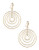 A.B.S. By Allen Schwartz Multi Ring Drop Earrings - Gold