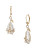 Betsey Johnson Small Briolette Crystal Drop Earring - GOLD