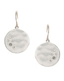 Kenneth Cole New York Pave Silver Circle Drop Earring - No Color