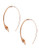 Kenneth Cole New York Twist Pull Thru Linear Earring - Rose Gold