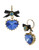 Betsey Johnson Crystal Heart Drop Earring - Blue
