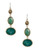 Lucky Brand Linear Stone Drop Earrings - Gold