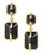 Vince Camuto Colored Lines Gold Plated  Resin Drop Earring - Gold
