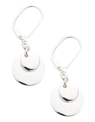 Lauren Ralph Lauren Double Disc Earring - Silver