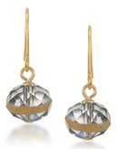 Carolee Cosmic Reflections Copper Rondelle Drop Pierced Earrings - Gold